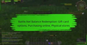 Battle.Net Balance Redemption: Gift card options, Purchasing online, Physical stores