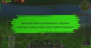 Battle.Net Balance Redemption: Payment methods, Linking credit cards, PayPal integration