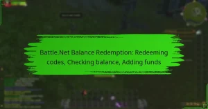 Battle.Net Balance Redemption: Redeeming codes, Checking balance, Adding funds