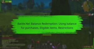 Battle.Net Balance Redemption: Using balance for purchases, Eligible items, Restrictions